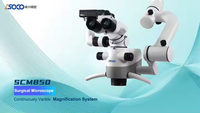 Microscope dentaire avec caméra rotative SOCO SCM850 complet pour endodontie chirurgicale