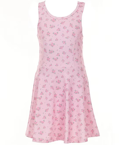 GSD3798 Vente en gros Nouvelle robe de yoga pour enfants style boutique Ensemble de robes pour petites filles avec fleurs roses - Product Image 1