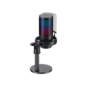 Havit <span class=keywords><strong>GK50</strong></span> Microphone de bureau RVB professionnel Micro de jeu à condensateur de studio USB pour la diffusion en direct Enregistrement Podcasting Enseignement - Product Image 4