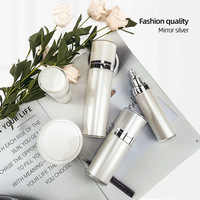 Conteneurs d'emballage de cosmétiques de soins de la peau en plastique acrylique de bouteille de pot de crème de visage de luxe avec joint de bouchon à vis