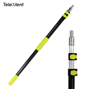 Perche télescopique légère et robuste <span class=keywords><strong>en</strong></span> aluminium avec système de verrouillage facile <span class=keywords><strong>pour</strong></span> rouleau à peinture, outils de nettoyage de fenêtres, utilisation polyvalente - Product Image 1