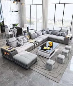 Divano componibile in tessuto moderno di alta qualità, - Product Image 5