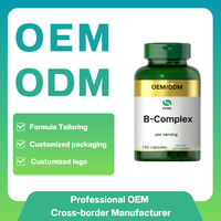 Comprimés de Vitamine B Complex OEM |   Mélange personnalisé avec biotine et acide folique, capsules de complexe de vitamine B en marque privée