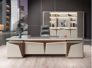 Toptan ev iş istasyonu ticari özel sıcak satış Modern yüksek yoğunluklu kurulu ofis masası ceo'su yönetici yöneticisi masası - Product Image 4
