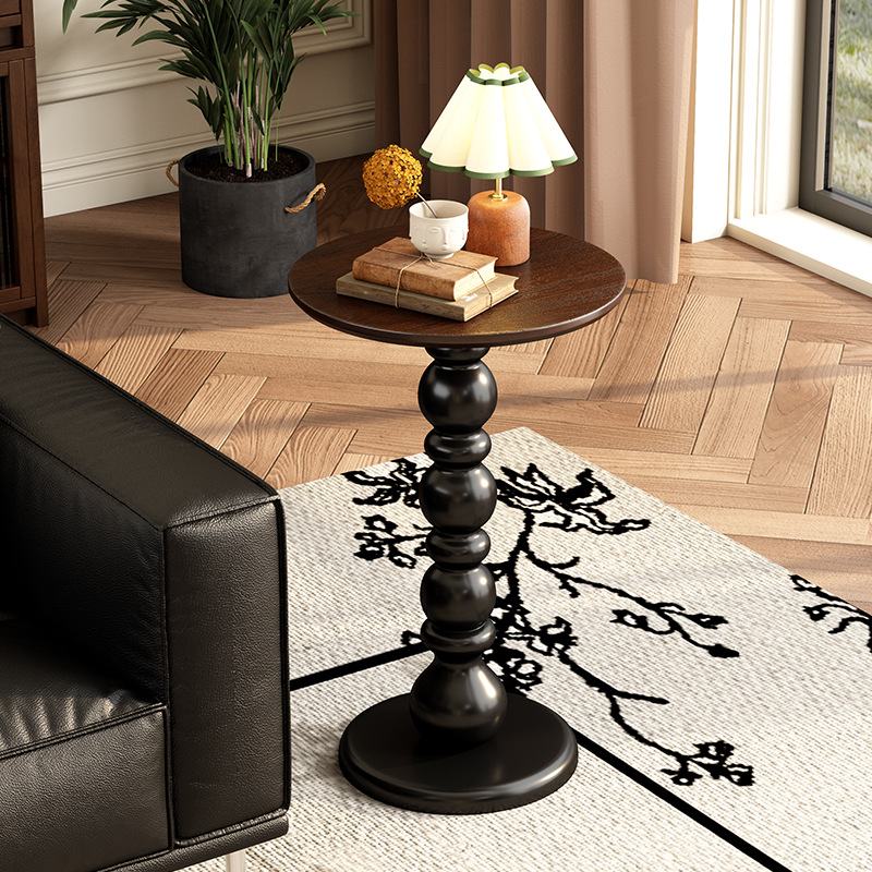 40cm henry piccolo rotondo alcuni [piedi neri faccia colore noce]]