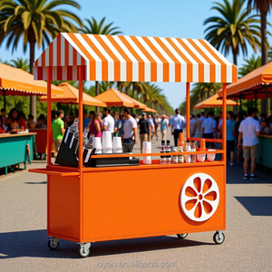 Décorations de mariage, chariot de nourriture mobile de rue en plein air, chariot à bonbons <span class=keywords><strong>pour</strong></span> fête, chariot à café en métal <span class=keywords><strong>pour</strong></span> événements - Product Image 1