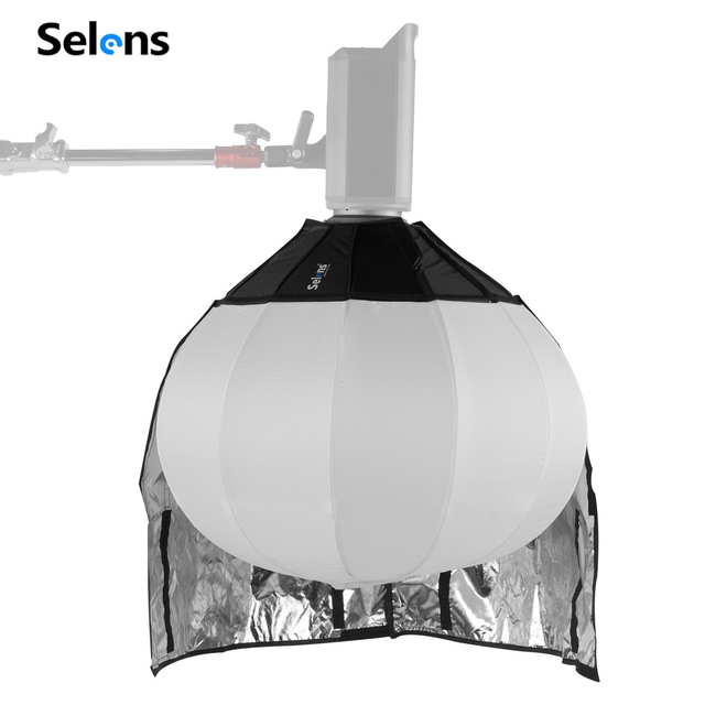 Selens 80cm 32" Bowens Mount Quick Release 360 Degree Lantern China Ball Spherical Softbox for Photography Studio Video Light