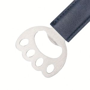 Porte-clés décapsuleur portable en similicuir motif patte de chat mignon avec chaîne pour cadeaux - Product Image 5