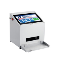 Yaomatec Impresora de Inyección de Tinta Estática de Escritorio TD10 con Memoria USB de 2-25.4MM y 17 Idiomas para Plástico, Metal y Aluminio