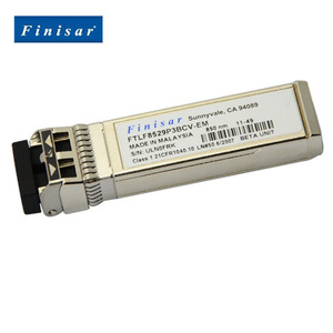 Module optique de stockage 10 Gigabit multimode double LC 100m 16G FINISAR FTLF8529P3BCV-EM - Product Image 5