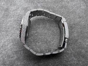 Privado personalizado superior luminoso VVS resistente al agua 41 mm 904 acero 9001 movimiento 326934 Full Dia Ice Moissanite reloj - Product Image 3