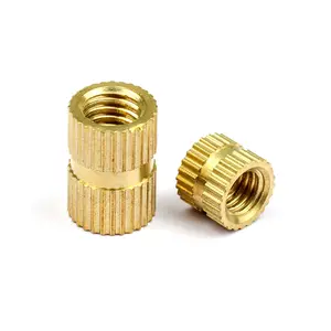 Độ chính xác không chuẩn CNC gia công Fastener Brass có khía Nuts kim loại chèn