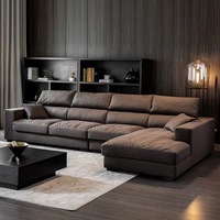 Ensemble canapé sectionnel moderne simple nordique-italien Designer tissu d'angle de salon minimaliste de luxe éponge lavable amovible