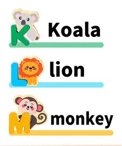 Toddler Creative Fun <b>Puzzle</b> Toys Cute Animals Letter Matching <b>Puzzles</b> English Cognitive Alphabets Blocks - Product Image 5