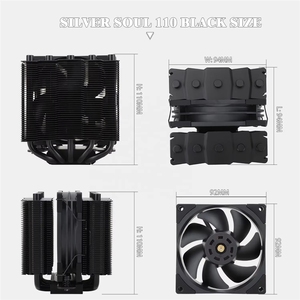Refroidisseur d'air pour processeur Thermalright Silver Soul 110 Dual Tower Blanc Noir Compatible avec AMD AM4/Intel LGA1700/1200/1150/1151 - Product Image 5