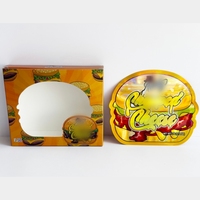 En stock, vente en gros, impression numérique, sacs anti-odeur réutilisables de 0,125 oz de forme spéciale et boîtes en Mylar avec fenêtre transparente