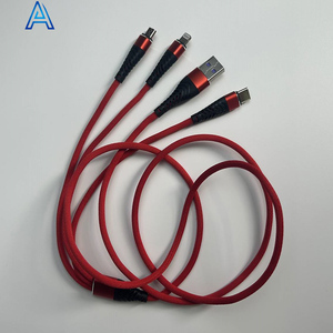 Usine de gros de haute qualité 3 en 1 micro type-c <span class=keywords><strong>8</strong></span> broches câble de transfert de données USB-A fil de charge pour câble de chargeur à bas prix - Product Image 1