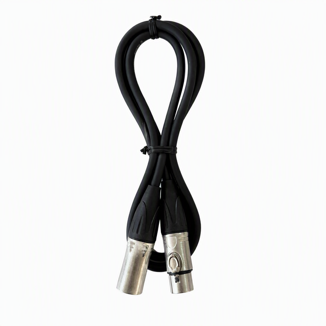 OEM RH-X056 XLR Male-Female Microphone Cable with Sprial Shielding PVC Jacket Oxygen-Free Copper Conductor