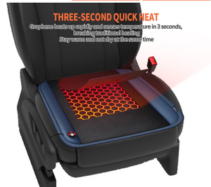 Anjuny 12V Auto Cómodo Cojín de asiento con calefacción para automóvil Cojines de asiento de calor para automóvil caliente asiento - Product Image 4