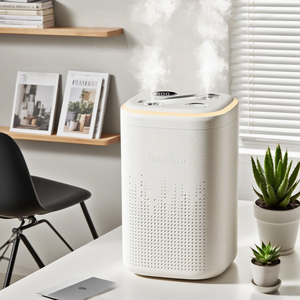 1.3L Large Capacity LED Whisper-Quiet Dual Spray 4 Modes Night Light 360° Nozzle Auto Shut-Off Plastic Car Hotel USB  Humidifier