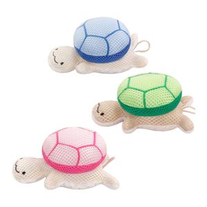 Balle de bain en forme de tortue mignonne pour filles et enfants, fleur de bain douce non-éclatante, outil de gommage pour le bain - Product Image 1