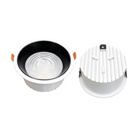 Vente en gros d'éclairage intérieur moderne, lumière LED encastrée au plafond en aluminium blanc neutre 4000K, projecteur, garantie 5 ans, indice de protection IP20