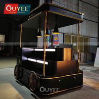 Chariot de présentation pliable pour glaces et desserts Ouyee, garantie 3 ans, taille/couleur personnalisables pour les comptoirs de kiosques de centres commerciaux