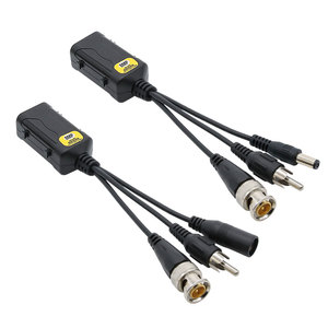ชุดส่งสัญญาณ 300 ม. 12-36V UTP/CAT5 สายคู่บิดเกลียว 3-in-1 วิดีโอ พาวเวอร์ เสียง 8MP วิดีโอบาลัน อุปกรณ์เสริมกล้องวงจรปิด จอภาพ - Product Image 2