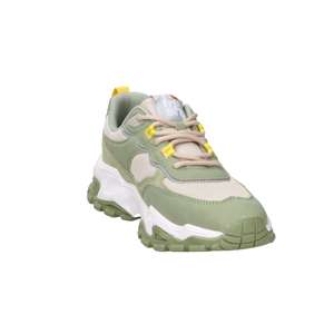 Donna <b>Sneakers</b> Verde 36 Green Heel 4 Cm <b>Canvas</b> Trendy Shoes - Product Image 4