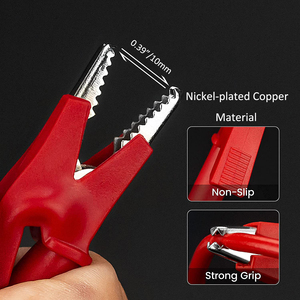 Max. 1000V/15A Kupferdraht und Vernickelte Kupfer-Doppelklemmen Elektrische Messleitungen für Messungen und Tests - Product Image 4