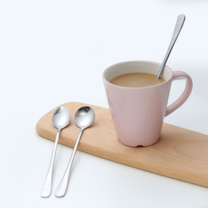 Cuchara Mezcladora de Acero Inoxidable con Mango Largo, Accesorio para Café y Té, Cuchara Redonda de Color Sólido, Cuchara Puntiaguda - Product Image 3
