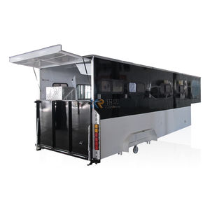 รถพ่วงสำหรับม้าแบบใหม่ ดีลักซ์ สามเพลาแบบคอห่าน บรรทุกตรง ชุบกัลวาไนซ์แบบจุ่มร้อน รับน้ำหนักได้ 2800 กก. สำหรับม้าแข่ง 3 ตัว - Product Image 6