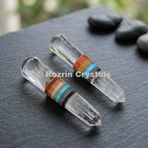 แท่งนวดจักระทำจากหินอาเกตแกะสลักลายรูปหัวใจ - Product Image 3