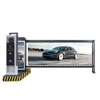 Barrera de Seguridad con Iluminación LED y Control Remoto, Barrera Automática para Entrada de Fábrica