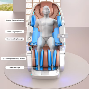 Silla de masaje eléctrica 4DSL Track Luxury AI Full <span class=keywords><strong>Body</strong></span> Robot Silla de masaje gravedad cero Movimiento inteligente Brazo robótico - Product Image 3