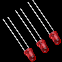 Diode LED personnalisée super lumineuse 3mm rouge DIP blanc et rouge 3mm Diode LED F3 Diodes électroluminescentes
