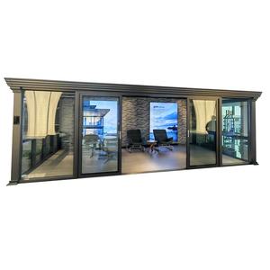 하이 퀄리티 럭셔리 현대 조립식 사용자 정의 겨울 정원 선룸 유리 집 알루미늄 야외 온실 - Product Image 2