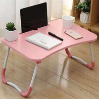 Table d'ordinateur portable pour lit avec jambes pliables bureau pour ordinateur portable support plateau Table plateau de service pour lire manger et travailler