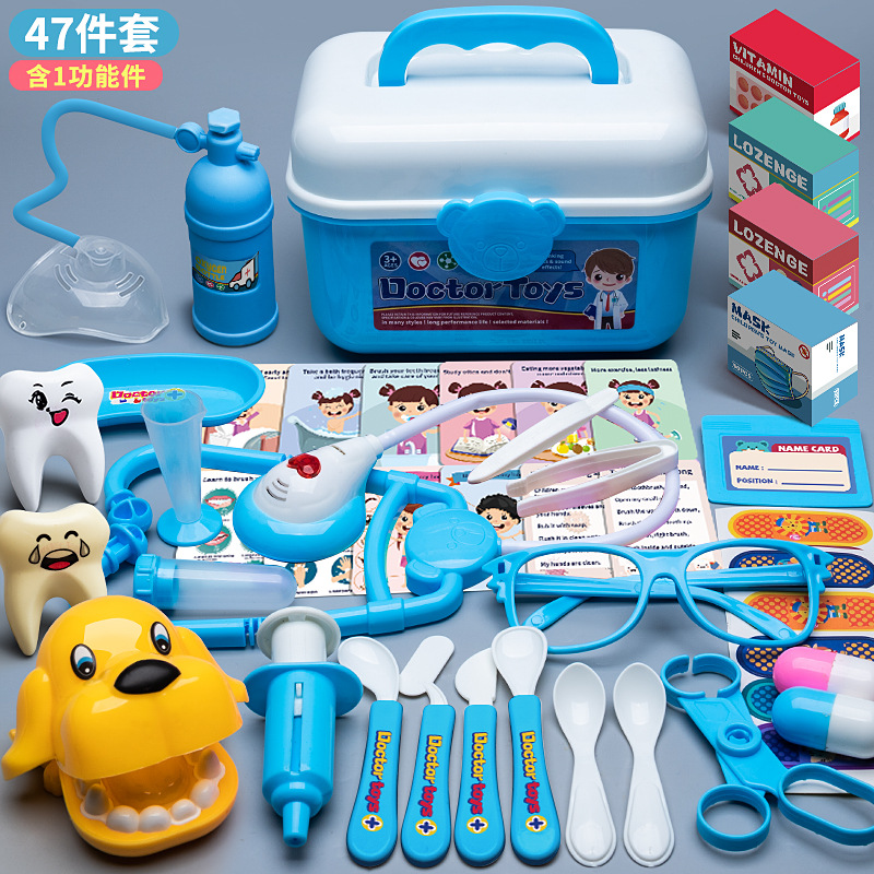 [Bleu] Boîte de rangement de 47 pièces