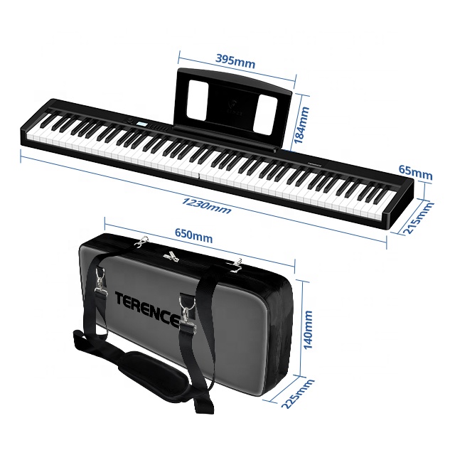 Terence V30 Portable 88-Key Electric Piano for Beginners Foldable