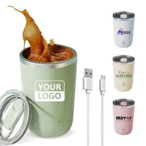 Custom Logo Electric Auto Cup Double Wall Stainless Steel Coffee Mug <b>Smart</b> Water Bottle 400ml Classic Business Gift for Office - Product Image 6