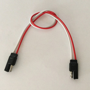 Conector Automotriz de 2 Pines Sae, Cable de PVC Rojo y Blanco de 12 Pulgadas, 18 AWG, Impermeable, UC1211 - Product Image 3