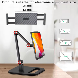 Giá đỡ điện thoại xoay 360 độ, có thể điều chỉnh, bằng kim loại, gấp gọn, di động, dùng được cho Tiktok và để bàn - Product Image 3