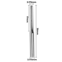 Fraise CNC à fente droite à deux cannelures de 3.175mm pour TTC450 CNC 3018 Pro