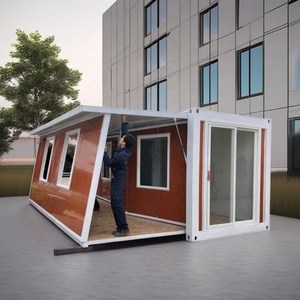 Maison portable 20/40 pieds en acier sandwich, conteneur extensible pour villa, appartement, maisonnette, mini-maison, design moderne - Product Image 5
