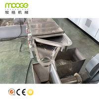 Nouvelle machine de fabrication de granulés plastiques pour films et sacs en PP/PE, haute efficacité, 150-1000 kg/h, extrudeuse à vis simple avec moteur, marque Mooge