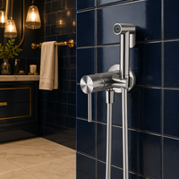 Robinet de bidet monocommande moderne en acier inoxydable 316 pour eau chaude et froide, ensemble de robinetterie de toilette