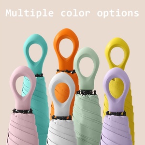 Paraguas Plegable Compacto con Varillas de Fibra de Vidrio Resistentes al Agua, Ideal para Bolsa, Oficina y Viajes - Product Image 6