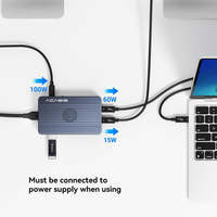 Station d'accueil Thunderbolt 3 40 Gbps avec double boîtier SSD NVMe M.2, Hub Thunderbolt 4, PD 100W, HDMI 4K, USB-A 10 Gbps