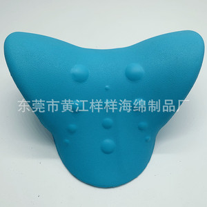 Almohada de masaje para la columna cervical, forma irregular azul, densidad 280, almohada de baño antideslizante para aliviar el cuello y los hombros - Product Image 2